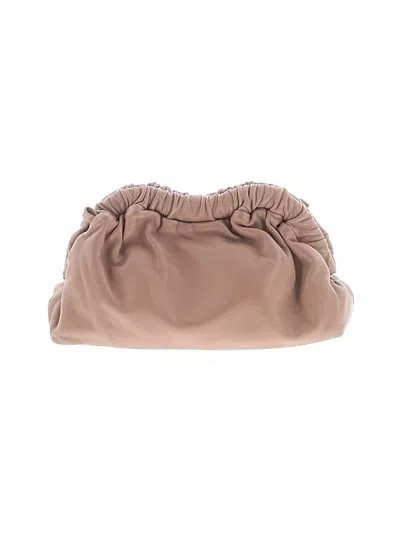 Pre-owned Mansur Gavriel Leather Clutch In Tan