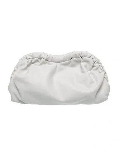 Pre-owned Mansur Gavriel Leather Clutch In White