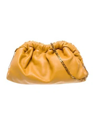 Pre-owned Mansur Gavriel Leather Clutch In Yellow