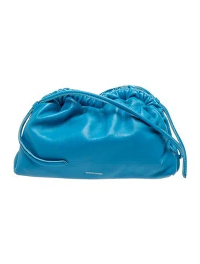 Pre-owned Mansur Gavriel Leather Crossbody Bag In Blue