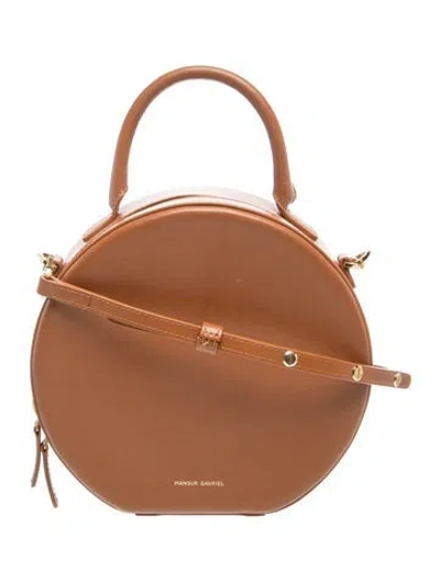 Pre-owned Mansur Gavriel Leather Crossbody Bag In Brown