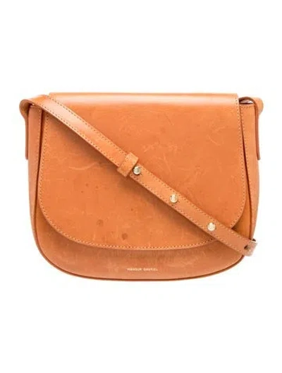 Pre-owned Mansur Gavriel Leather Crossbody Bag In Brown