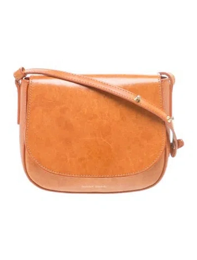 Pre-owned Mansur Gavriel Leather Crossbody Bag In Brown/neutrals