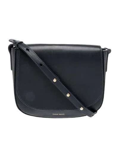 Pre-owned Mansur Gavriel Leather Crossbody Bag In Gray