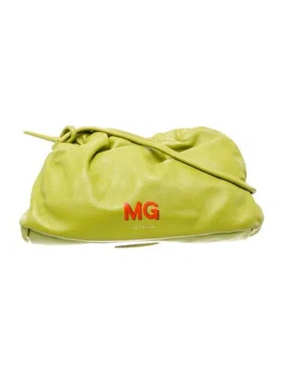 Pre-owned Mansur Gavriel Leather Crossbody Bag In Green