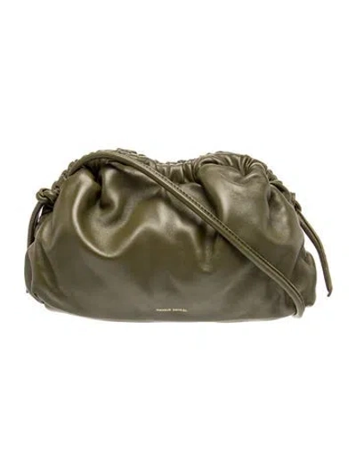 Pre-owned Mansur Gavriel Leather Crossbody Bag In Green