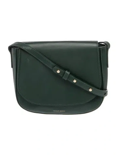Pre-owned Mansur Gavriel Leather Crossbody Bag In Green