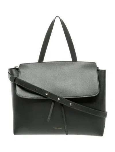 Pre-owned Mansur Gavriel Leather Crossbody Bag In Green