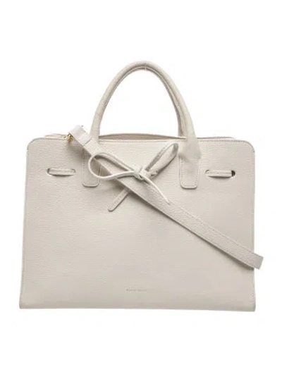 Pre-owned Mansur Gavriel Leather Crossbody Bag In Neutral