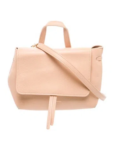 Pre-owned Mansur Gavriel Leather Crossbody Bag In Neutral