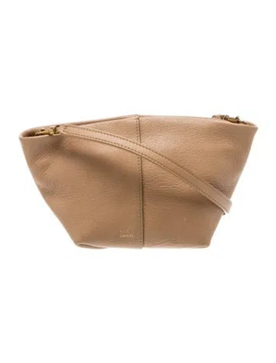 Pre-owned Mansur Gavriel Leather Crossbody Bag In Neutral