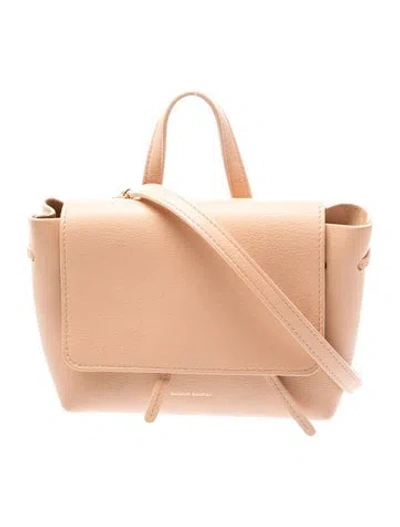 Pre-owned Mansur Gavriel Leather Crossbody Bag In Neutrals