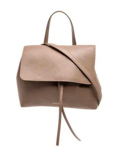 Pre-owned Mansur Gavriel Leather Crossbody Bag In Neutrals