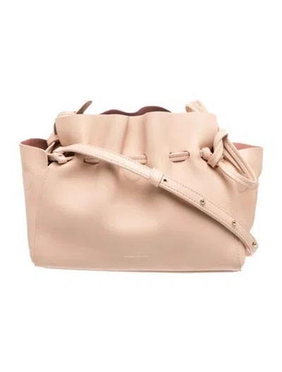 Pre-owned Mansur Gavriel Leather Crossbody Bag In Neutrals