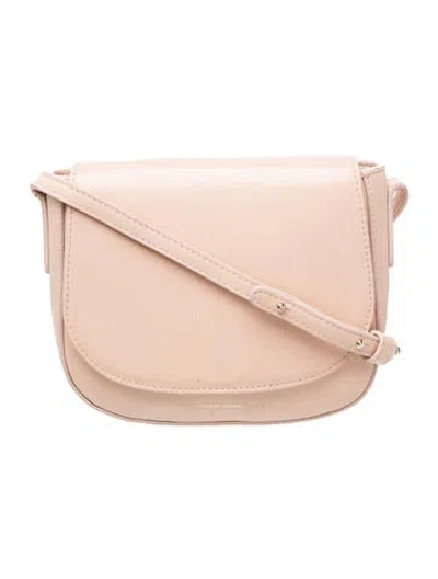 Pre-owned Mansur Gavriel Leather Crossbody Bag In Neutrals