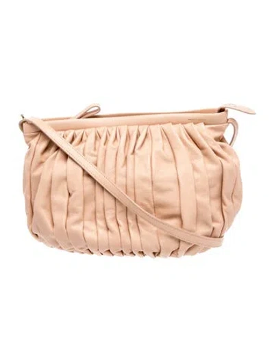 Pre-owned Mansur Gavriel Leather Crossbody Bag In Pink