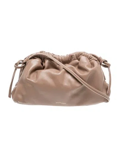 Pre-owned Mansur Gavriel Leather Crossbody Bag In Purple