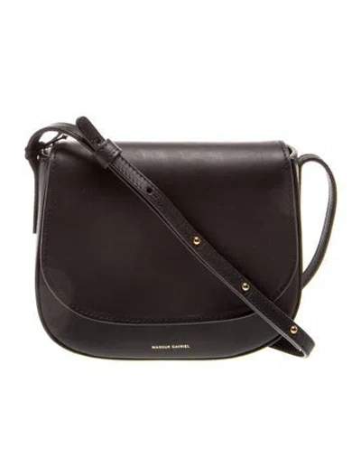 Pre-owned Mansur Gavriel Leather Crossbody Bag W/ Tags In Black