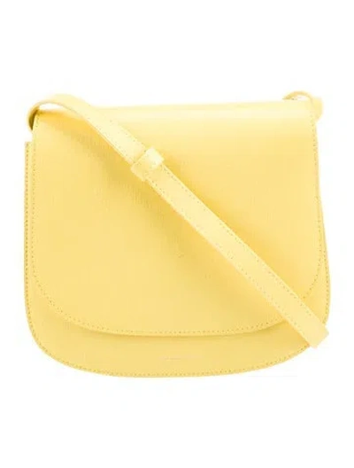Pre-owned Mansur Gavriel Leather Crossbody Bag In Yellow