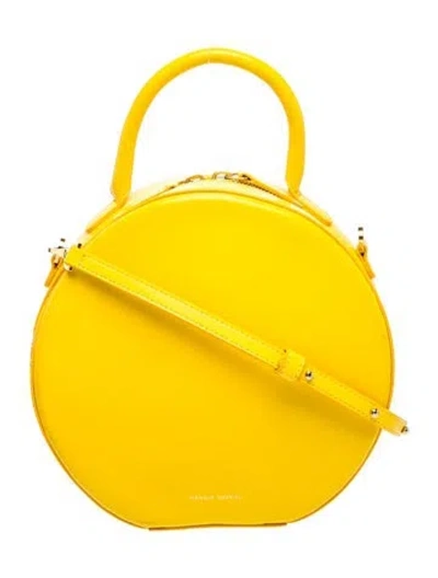 Pre-owned Mansur Gavriel Leather Crossbody Bag In Yellow