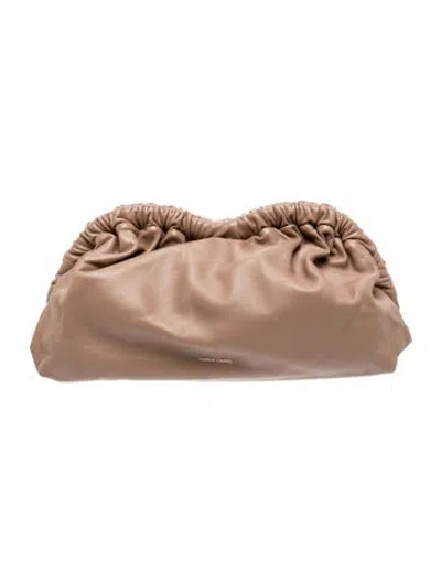 Pre-owned Mansur Gavriel Leather Evening Bag In Brown