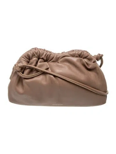 Pre-owned Mansur Gavriel Leather Evening Bag In Brown