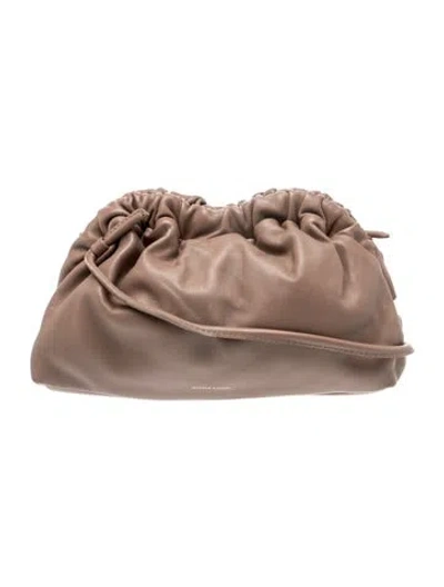 Pre-owned Mansur Gavriel Leather Evening Bag In Brown