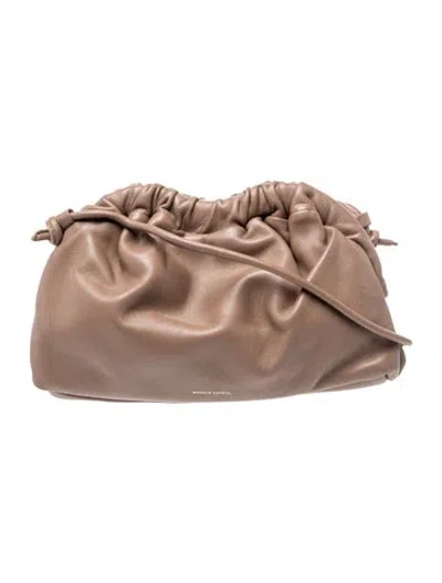 Pre-owned Mansur Gavriel Leather Evening Bag In Brown