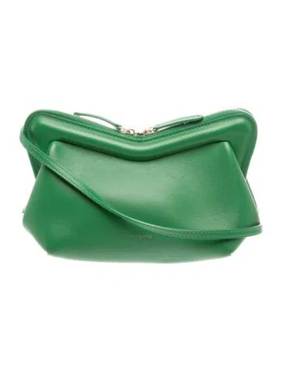 Pre-owned Mansur Gavriel Leather Evening Bag In Green