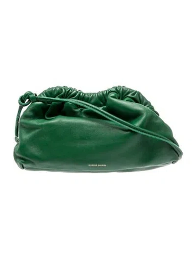 Pre-owned Mansur Gavriel Leather Evening Bag In Green