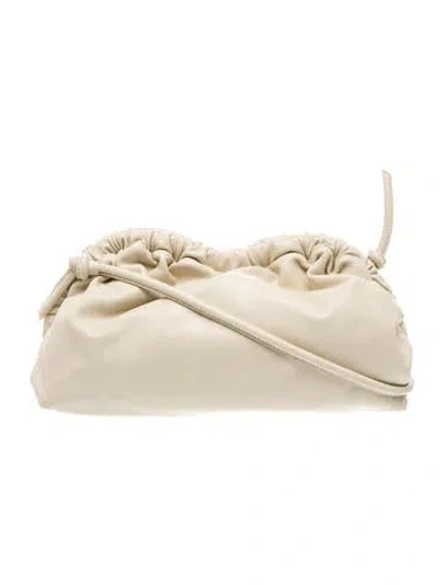 Pre-owned Mansur Gavriel Leather Evening Bag In Neutral