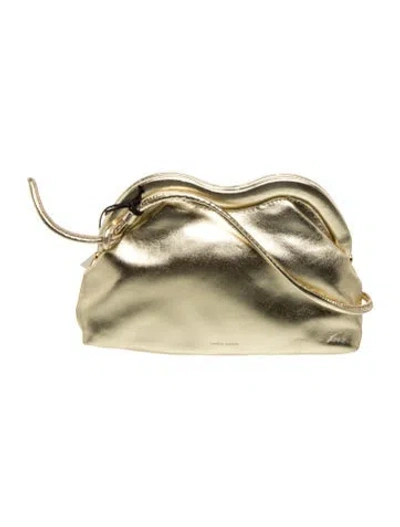 Pre-owned Mansur Gavriel Leather Evening Bag W/ Tags In Green