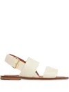Mansur Gavriel Double Strap Slingback Sandal In Weiss
