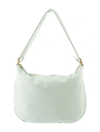 Pre-owned Mansur Gavriel Leather Hobo In Green