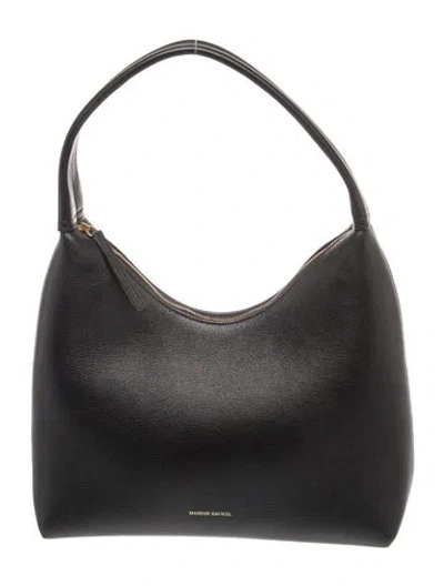 Pre-owned Mansur Gavriel Leather Hobo In Grey
