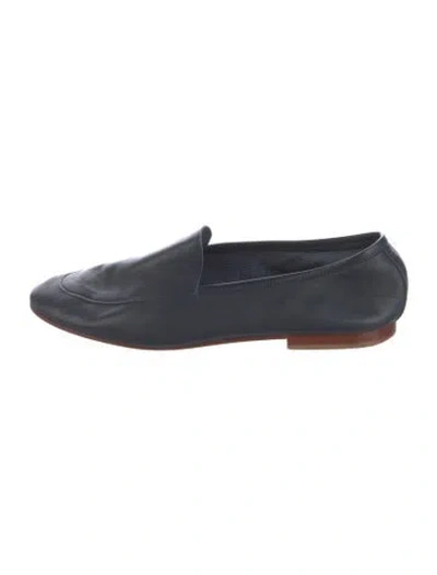 Pre-owned Mansur Gavriel Leather Loafers In Blue