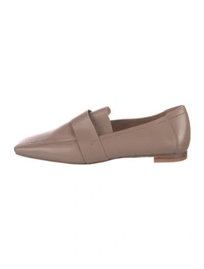 Pre-owned Mansur Gavriel Leather Loafers In Brown