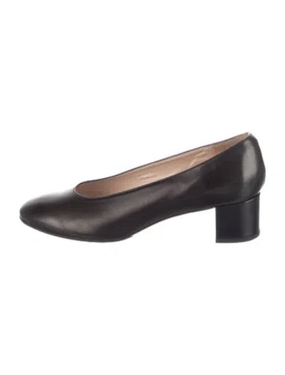 Pre-owned Mansur Gavriel Leather Pumps In Black
