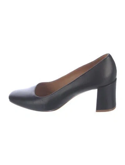 Pre-owned Mansur Gavriel Leather Pumps In Blue