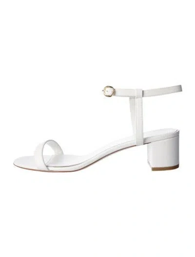 Pre-owned Mansur Gavriel Leather Sandals W/ Tags In White