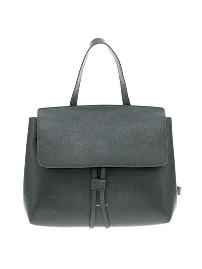Pre-owned Mansur Gavriel Leather Satchel In Gray