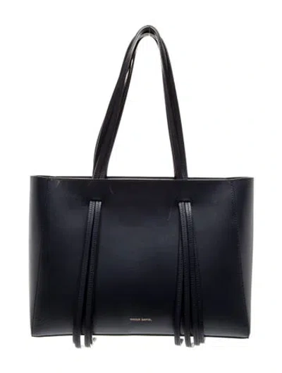 Pre-owned Mansur Gavriel Leather Shoulder Bag In Blue