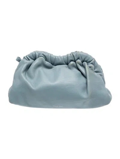 Pre-owned Mansur Gavriel Leather Shoulder Bag In Blue