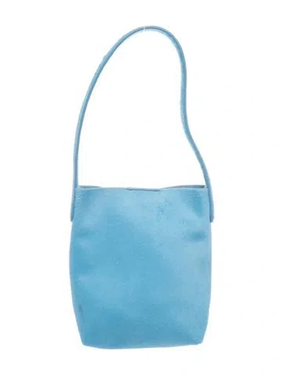 Pre-owned Mansur Gavriel Leather Shoulder Bag In Blue