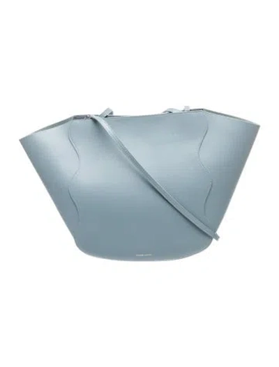 Pre-owned Mansur Gavriel Leather Shoulder Bag In Blue