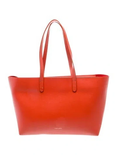 Pre-owned Mansur Gavriel Leather Shoulder Bag In Brown