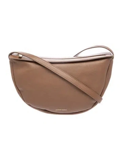 Pre-owned Mansur Gavriel Leather Shoulder Bag In Brown