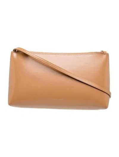 Pre-owned Mansur Gavriel Leather Shoulder Bag In Brown