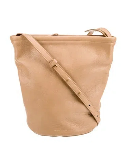 Pre-owned Mansur Gavriel Leather Shoulder Bag In Brown