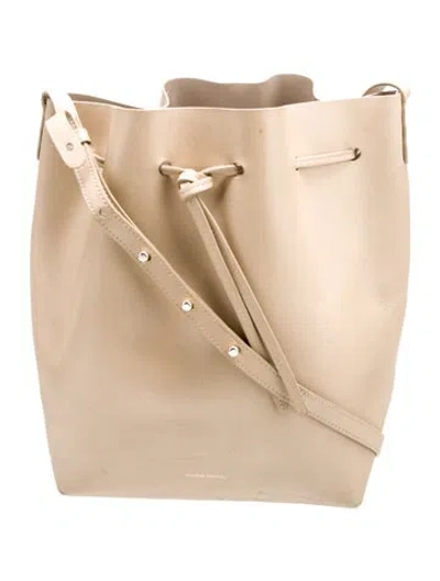 Pre-owned Mansur Gavriel Leather Shoulder Bag In Brown